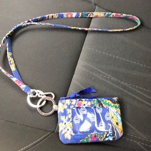 vera Bradley lanyard with wallet *NEW*